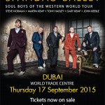 Spandau Ballet @ Dubai World Trade Centre on Sept 17th 2015