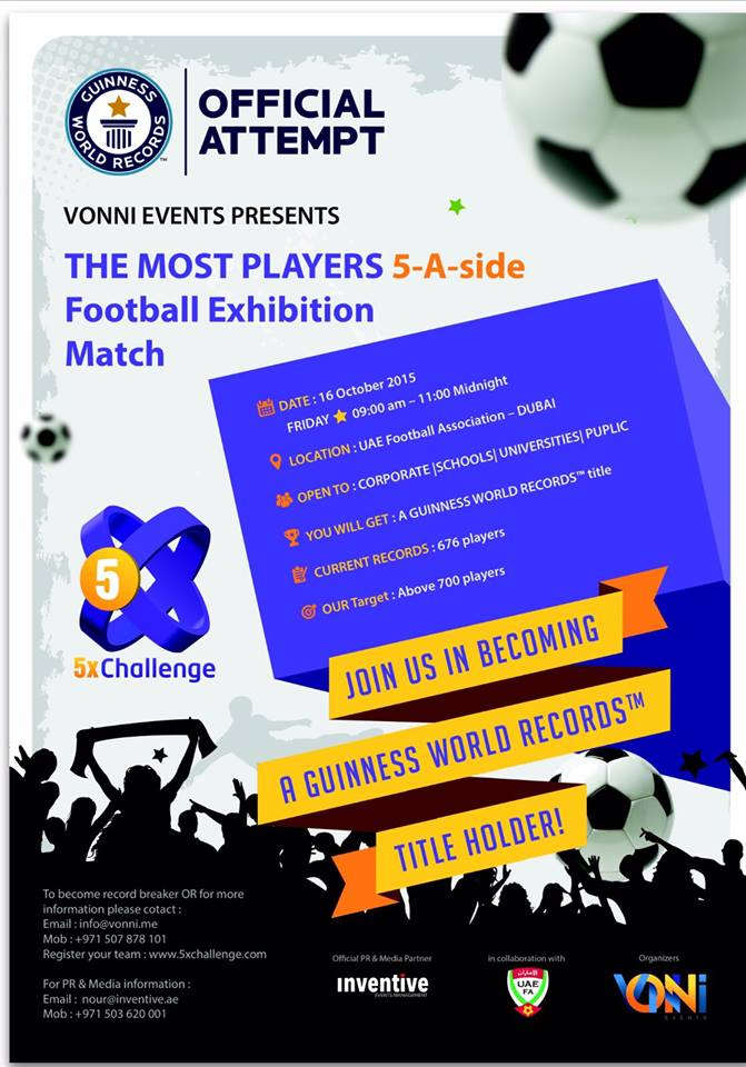 The 5xChallenge: Sign up to break a Guinness World Record!!!