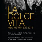 La Dolce Vita New Year's Eve @ Capanna Nuova Restaurant Dubai