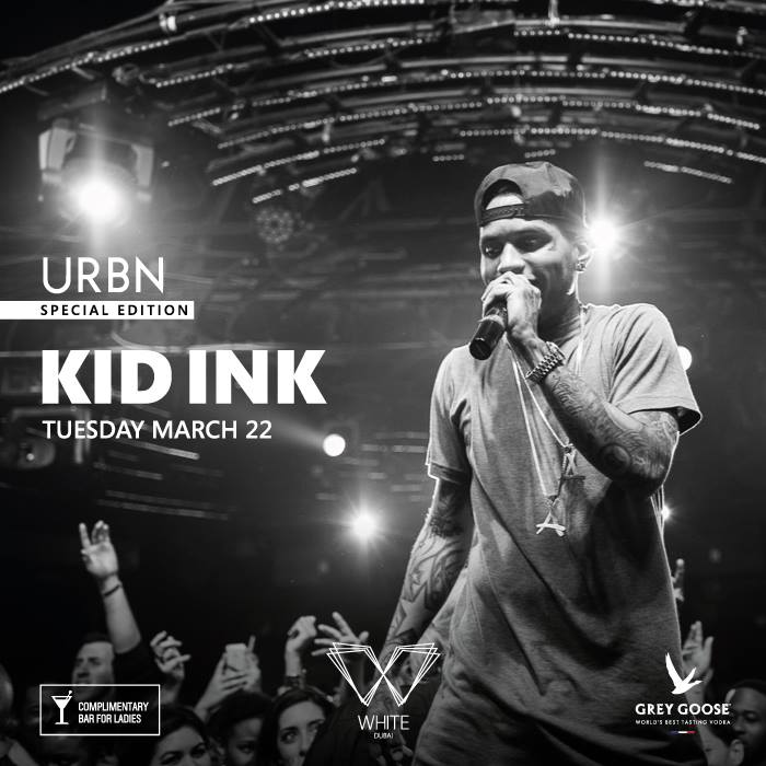 Kid Ink to Perform @ WHITE Dubai for URBN Special Edition on March 22 2016