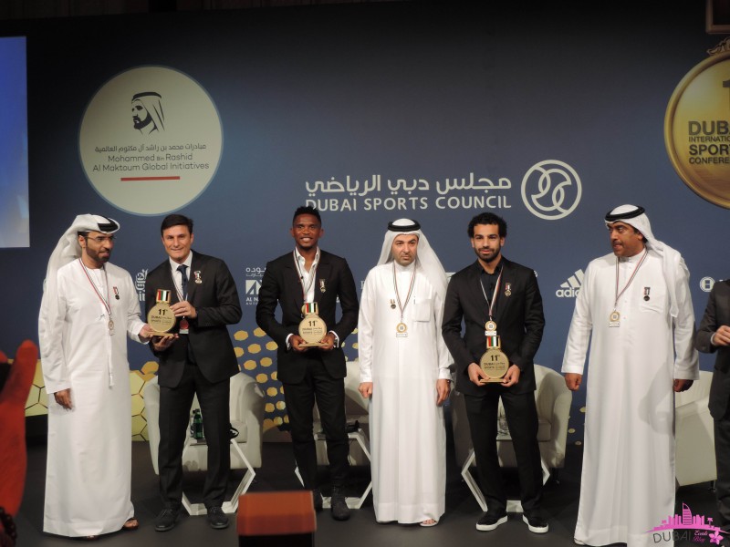 The winners of Globe Soccer Awards Dubai 2016