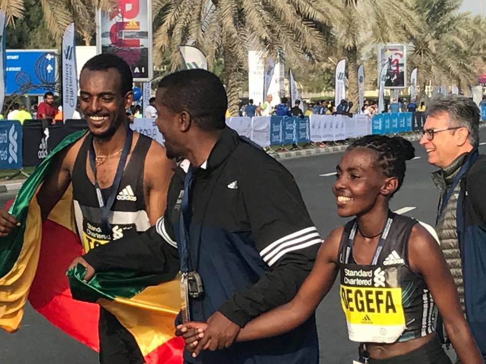 Tola wins the Standard Chartered Dubai Marathon 2017
