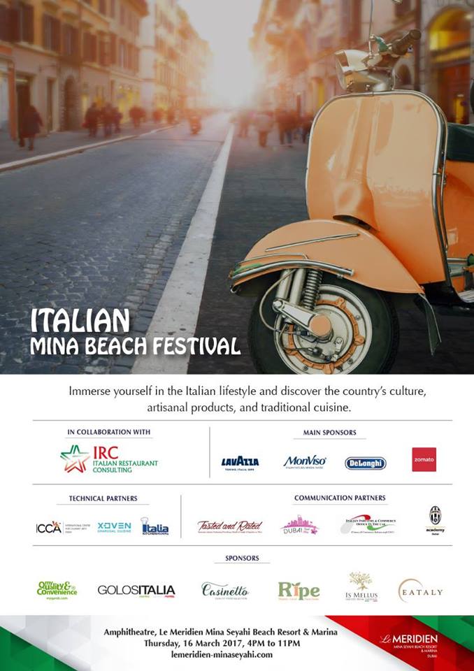What: Italian Mina Beach Festival When: Thursday 16th March Times: 4pm – 11pm Price: Free entry!