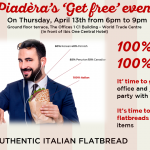 Opening: Piadera Authentic Italian Flatbread on 13th April @ Office1-DWTC
