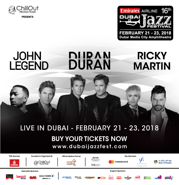 Emirates Airline Dubai Jazz Festival @ Dubai Media City Amphitheatre on 21-23 Feb 2018