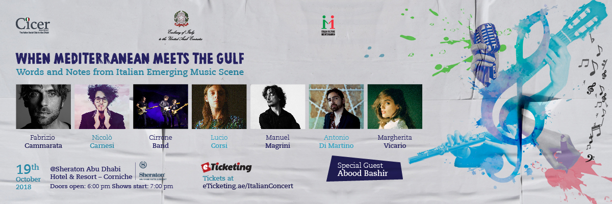 Words and Notes Italian Music Concert @ Sheraton Corniche Abu Dhabi on 19th October 2018