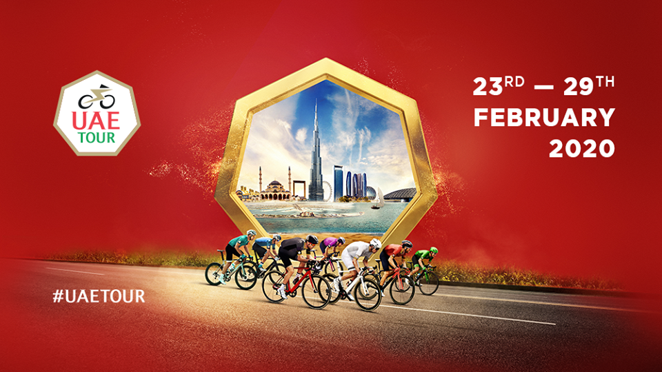 The 2020 UAE Tour will take place 23rd to 29th February, starting in Dubai and finishing in Abu Dhabi