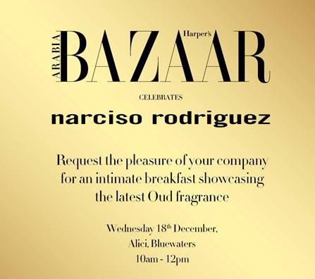 Harper Bazaar Arabia celebrates Narciso Rodriguez @ Alici Bluewaters